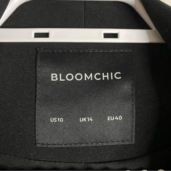 BloomChic Women's Black Shawl Collar Formal Relaxed Fit Blazer - Picture 6 of 9